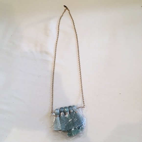 Miss Ivy Blue Tassel long Necklace - Picture 2 of 3